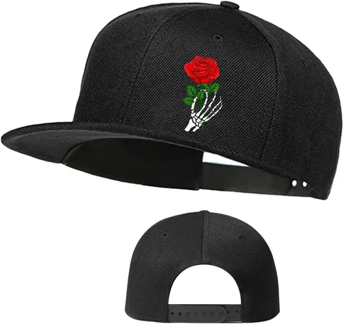 Vista 6 de Sombrero de patineta Snapback para hombre, sombreros de visera plana para niño, gorra de béisbol ajustable para adolescentes, deportes de hip hop
