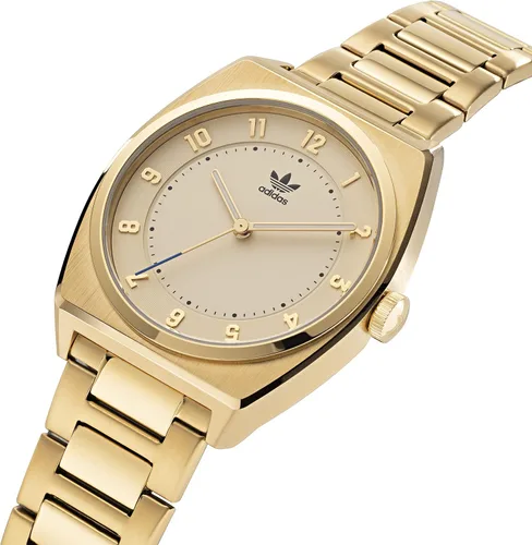 Vista 2 de adidas Reloj de pulsera de acero inoxidable en tono dorado (Modelo AOSY220262I), Oro
