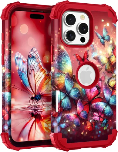 Vista 122 de Hocase Funda para iPhone SE 2022/2020, resistente a prueba de golpes, de plástico duro+goma de silicona, funda protectora híbrida para iPhone SE