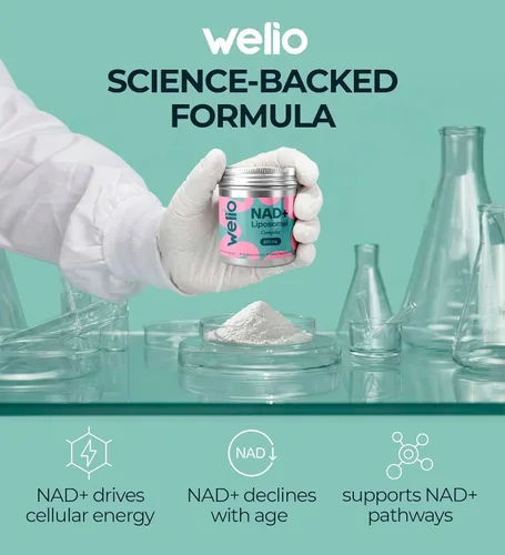 Vista 8 de Suplemento liposomal NAD 601mg NAD+ de alta pureza probado por terceros Anti-envejecimiento y salud celular Alternativa de suplemento NMN