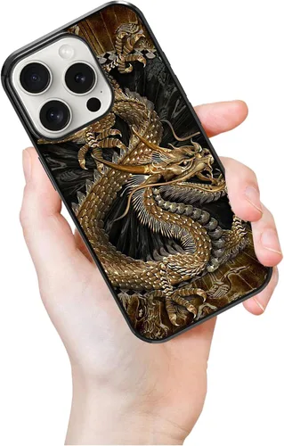 Vista 272 de Funda para iPhone Air - Dragón dorado chino