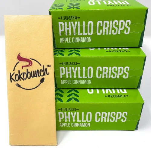 Vista 5 de Phyllo Crisps Manzana Canela por Nu Bake Paquete de 3 – 2.8 oz