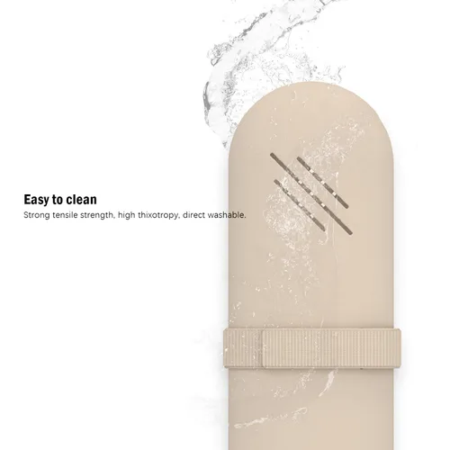 Vista 4 de Soporte para brochas de maquillaje de viaje, estuche organizador de maquillaje, bolsa de cosméticos, organizador de artículos de tocador, bolsa Nogal