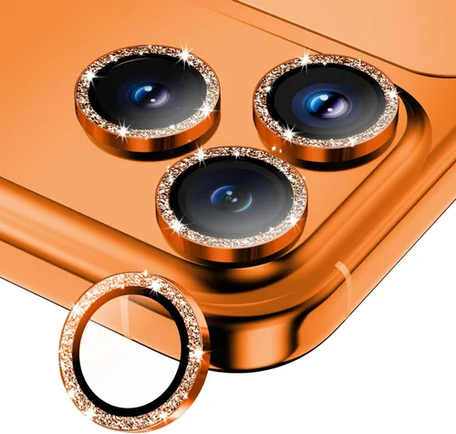 Vista 33 de Protector de lente de cámara para iPhone 17/16/16 Plus, Vidrio templado de metal Cubierta individual de lente de cámara [Anti-caída] Compatible
