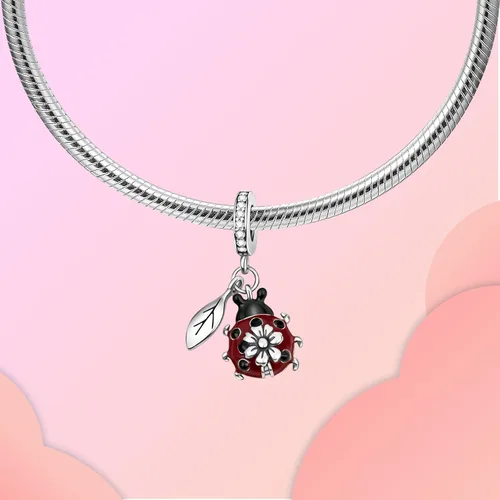 Vista 124 de LUXILLA Abalorio de plata de ley 925 para madre, hija, abuela, para familia, amor, madre, hija, abuela, para pulseras, collares, dijes, abalorios