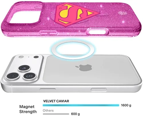 Vista 323 de VELVET CAVIAR Funda para iPhone 15, compatible con MagSafe, probada contra caídas de 10 pies, fundas protectoras de diseño, leopardo color rosa
