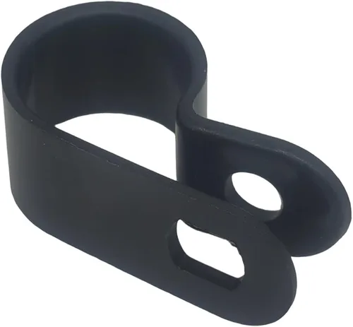 Vista 5 de 100 Uds Abrazadera De Cable 1/2 "R-Tipo Clip De Cable Abrazadera De Alambre Clips De Sujetadores De Cable De Nylon Para La Gestión De Cables - Negro