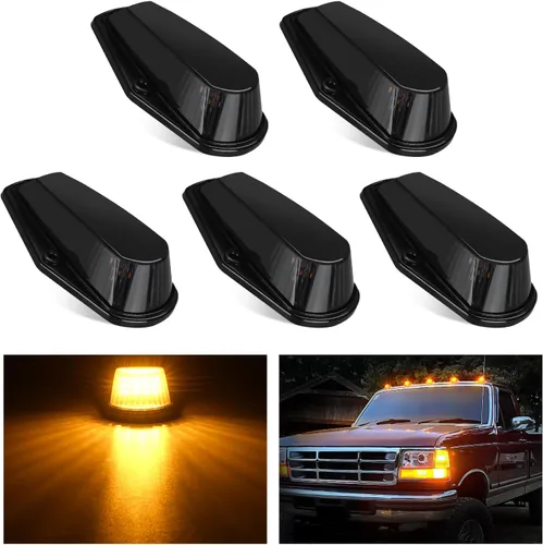 Vista 25 de Nilight Luz de Marcador Lateral Ovalada de 2.5 Pulgadas 10PCS Ámbar 2 Diodos LED Luces de Guardabarros y Separación de Remolque Impermeables