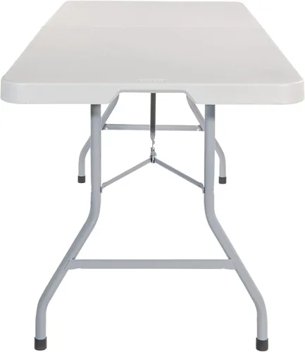 Vista 6 de Mesa cuadrada de resina multiuso Office Star Work Smart 36 x 36 x 29 pulgadas, MetalPlástico/Resina, Blanco