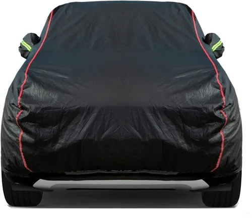Vista 32 de Funda de Coche Transpirable de Nuevo Material, Funda Impermeable para Coche, Puertas con Candados y Cremalleras, Protección UV Impermeable