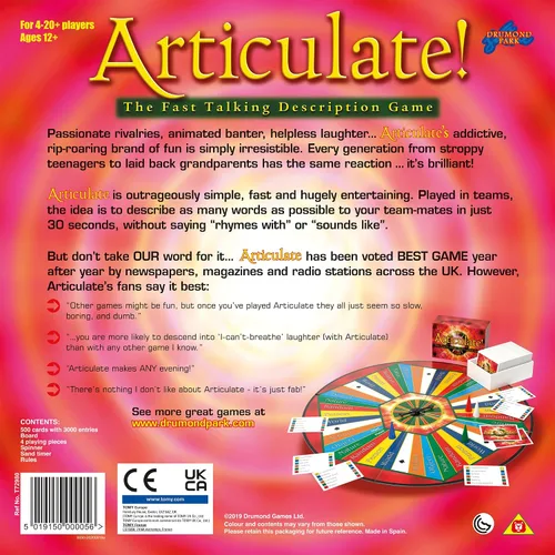 Vista 5 de Drumond Park 5019150000056 Articulate Family Board Fast Talking Descripción Juego, Multi