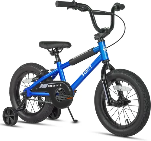 Vista 18 de cubsala Bicicleta para niños de 12, 14, 16, 18 pulgadas, estilo BMX, con ruedas de entrenamiento, freno para niños de 2 a 10 años, varios