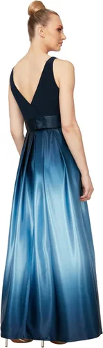 Vista 3 de S.L. Fashions Womens Sleeveless Long Satin Mother of The Bride Dress with Pockets, Formal Party Gown