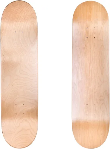 Vista 2 de Cal 7 Tablas de patineta en blanco con agarre, juego de 2 Natural