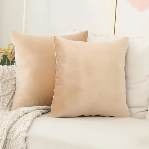 Vista 8 de Home Brilliant Funda de cojín decorativa para el hogar, en terciopelo, para sofá, silla, cama.