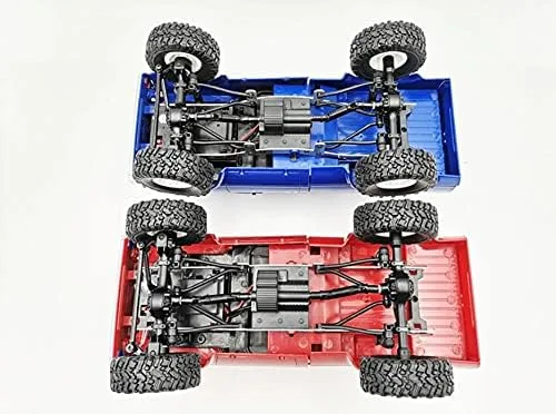 Vista 8 de WPL C24 1/16 2.4GHz 4WD RC Car Crawler Faro Control Remoto Crawler Off-Road Pick-up Truck RTR Juguete Niño, Niña y Adulto (azul)