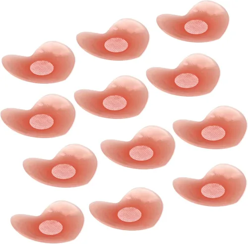 Vista 22 de ICEGIA Fundas para pezones para mujer, impermeables, reutilizables, ultra finas y adhesivas de silicona para pezones, pétalos
