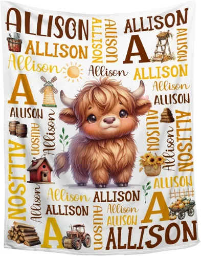 Vista 25 de Manta de conejo personalizada para niños y niñas, manta de bebé ultra suave, regalo personalizado, decoración de manta con nombre, 30 x 40 pulgadas