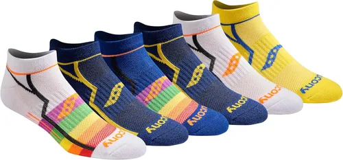 Vista 22 de Saucony Calcetines invisibles Rundry Bolt Performance para hombre, disponibles en tallas M-XXL (6, 12, 18 pares)