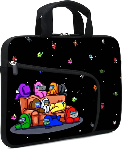 Vista 19 de Funda para portátil de 11.6" 12.2 pulgadas para Chromebook, Ultrabook, portátil, tableta de neopreno con asa para hombres y mujeres, dos bolsillos