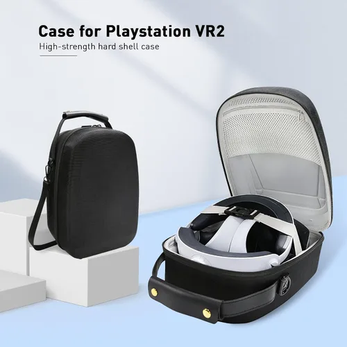 Vista 2 de igrl Carrying Case for PSVR2, Hard Shell Case Bag Compatible with PlayStation5 VR2 Headsets and Touch Controllers Accessories, Included PS VR2 Lens