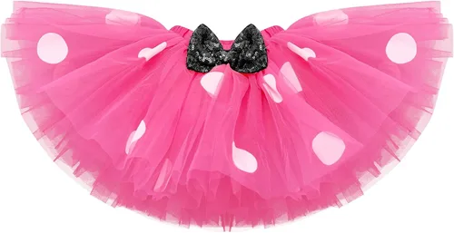 Vista 5 de Conjunto de falda de princesa con diseño de lunares para bebé para el primer cumpleaños de niñas