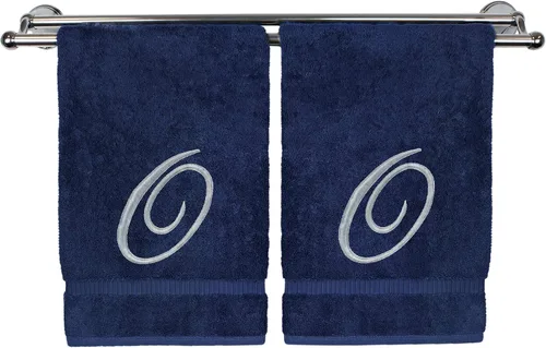Vista 92 de Toalla de mano con monograma, regalo personalizado, 16 x 30 pulgadas, extra absorbente, 100% algodón turco, acabado de rizo suave, para baño, cocina