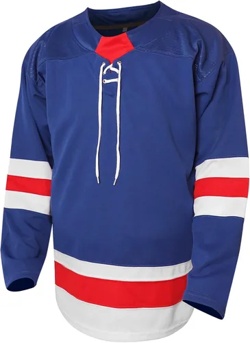 Vista 2 de Jerseys de práctica de hockey sobre hielo en blanco para hombre