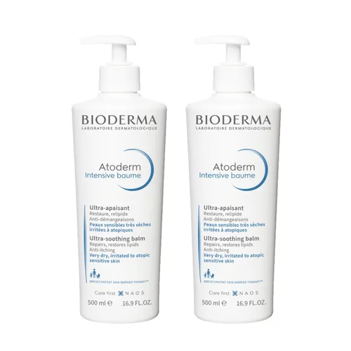 Vista 13 de Bioderma Atoderm Bálsamo intensivo, bálsamo hidratante para piel sensible seca a atópica, hidratante facial y corporal con fórmula ultra calmante