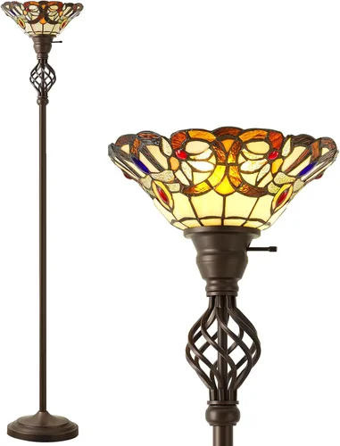 Vista 8 de GyroVu Lámpara de pie Torchiere para sala de estar, luz de lectura LED