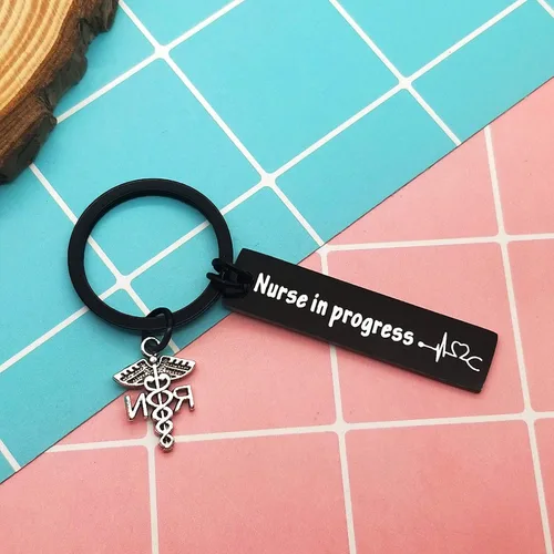 Vista 6 de Regalo para enfermera, llavero para enfermera, joyería de enfermería, regalo de estudiante de medicina, regalo inspirador para enfermeras, regalo