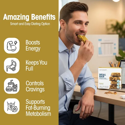 Vista 8 de WonderSlim - Barra de proteína nutritiva