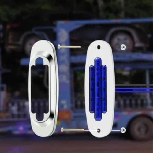Vista 3 de 2 luces LED de marcador de remolque, luz de espacio para montaje en superficie, 5.9 pulgadas, impermeable, sellada, indicadores de marcador lateral