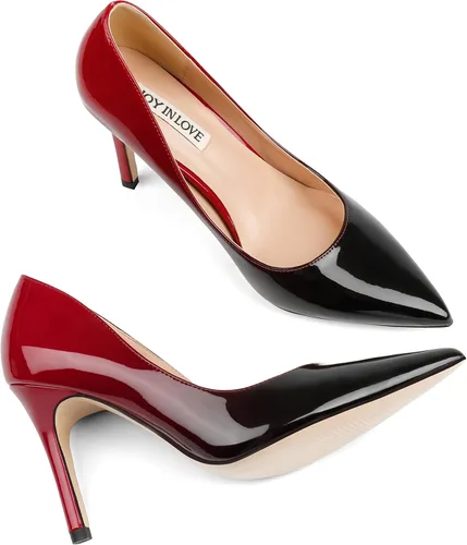 Vista 4 de JOY IN LOVE Zapatos de tacón medio con punta para mujer