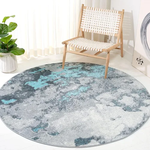 Vista 10 de SAFAVIEH Adirondack Collection - Alfombra decorativa, 2 pies 6 pulgadas x 4 pies, verde y gris, diseño abstracto moderno, no desprende pelusa