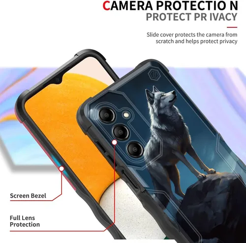 Vista 978 de Funda para Galaxy A14 5G, [Doble Capa][Protección contra Caídas de Grado Militar de 10 Pies] [Antideslizante] Funda Resistente a Prueba de Golpes
