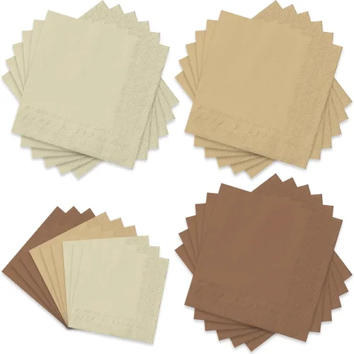 Vista 14 de Whaline Paquete de 150 Servilletas de Papel Azules de 6.5 x 6.5 Pulgadas, 3 Colores, Servilletas de Almuerzo con Temática Azul, Servilletas de Papel