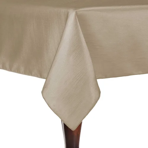 Vista 8 de ULTIMATE TEXTILE Majestic - Mantel cuadrado reversible Shantung Satin (59.8 x 59.8 in), color azul turquesa