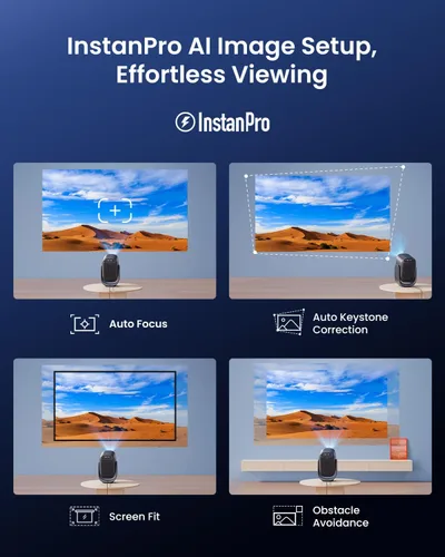Vista 12 de Dangbei Mini proyector N2 con Wifi y Bluetooth, licencia oficial de Netflix, proyector portátil inteligente 1080P Dolby Audio