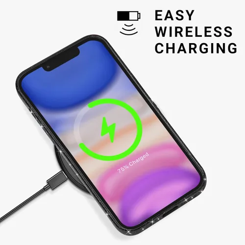 Vista 7 de Svanove Funda para iPhone 11 con Purpurina, Brillante Femenina Linda con Brillo Resplandeciente Reluciente Luminosa Funda de Teléfono para Mujeres