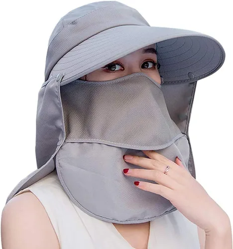 Vista 9 de Sombrero de ala ancha – Multifuncional UPF 50 protección cubo pesca sombrero sombrero gorra