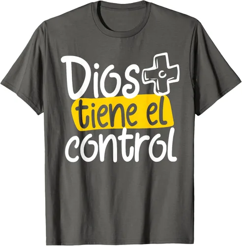 Vista 57 de Regalo Cristiano En Español Christian Spanish Dios Tiene Con Camiseta, Negro
