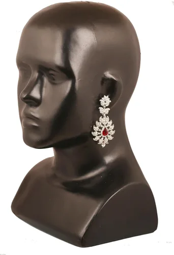 Vista 6 de Touchstone Indian Bollywood - Aretes de joyería para mujer con cristales austriacos