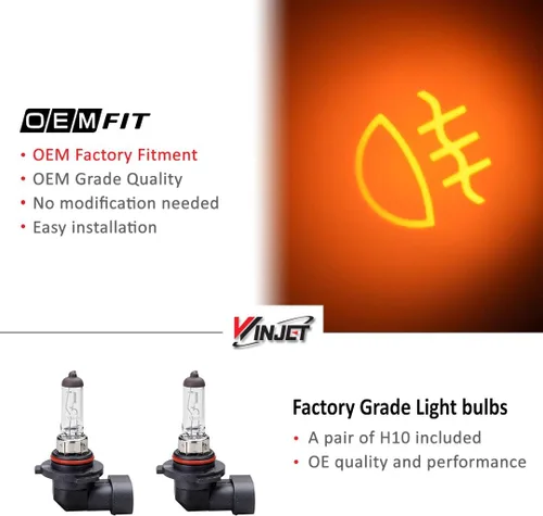 Vista 2 de Winjet Serie OEM WJ30-0151-09 para Ford F-250 F-350 F-450 F-550 Super Duty 2005-2007 [Ford Excursion 2005] Luces antiniebla de conducción