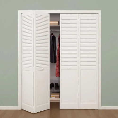 Vista 2 de Kimberly Bay Rejilla tradicional bi-fold, blanco (80 x 36)
