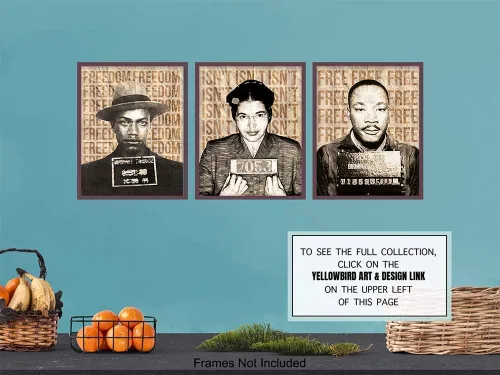 Vista 7 de Black Leaders - Impresión artística para pared, regalo para profesores y afroamericanos, decoración orgullosa del hogar por los derechos civiles