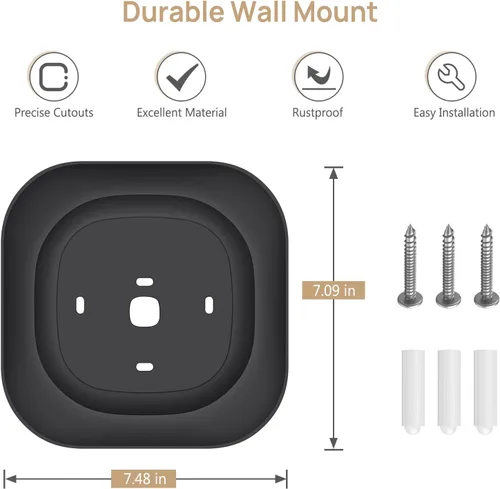 Vista 7 de CaseBot Placa de pared para termostato inteligente Ecobee 2022 Premium y termostato inteligente Ecobee 2022 Enhanced, kit de montaje de soporte