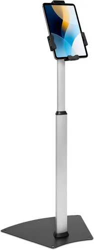 Vista 10 de Mount-It! Soporte universal para quiosco POS para tablet con bloqueo de cable y soporte de montaje en pared, abrazadera ajustable para tabletas