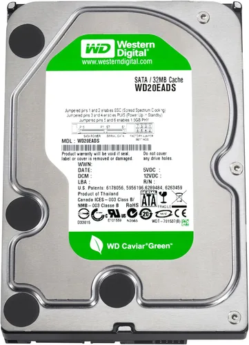 Vista 2 de Western Digital Caviar Green 2 TB SATA II 32 MB caché a granel/OEM disco duro interno de escritorio - WD20EADS