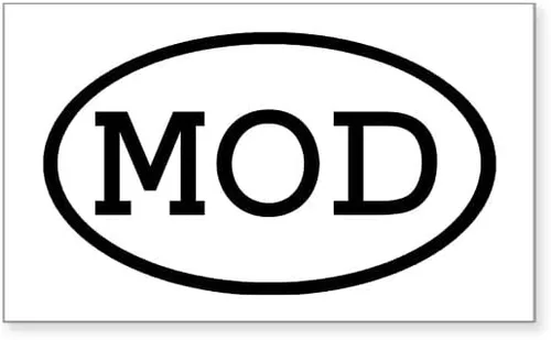 Vista 4 de CafePress MOD - Adhesivo rectangular ovalado para parachoques
